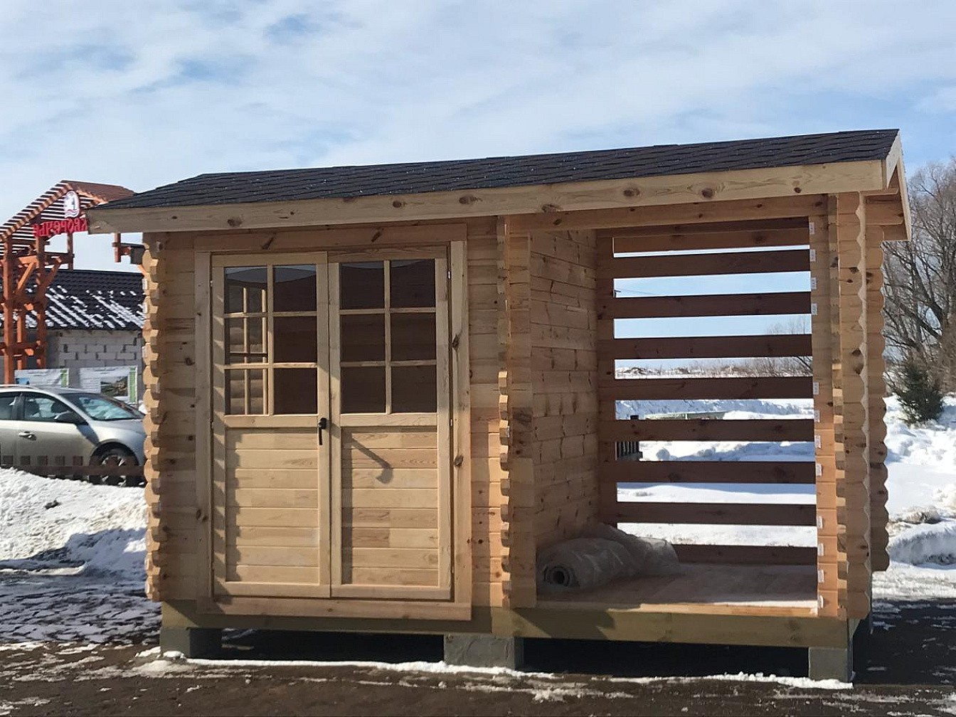 Дровник уличный 4000х2300